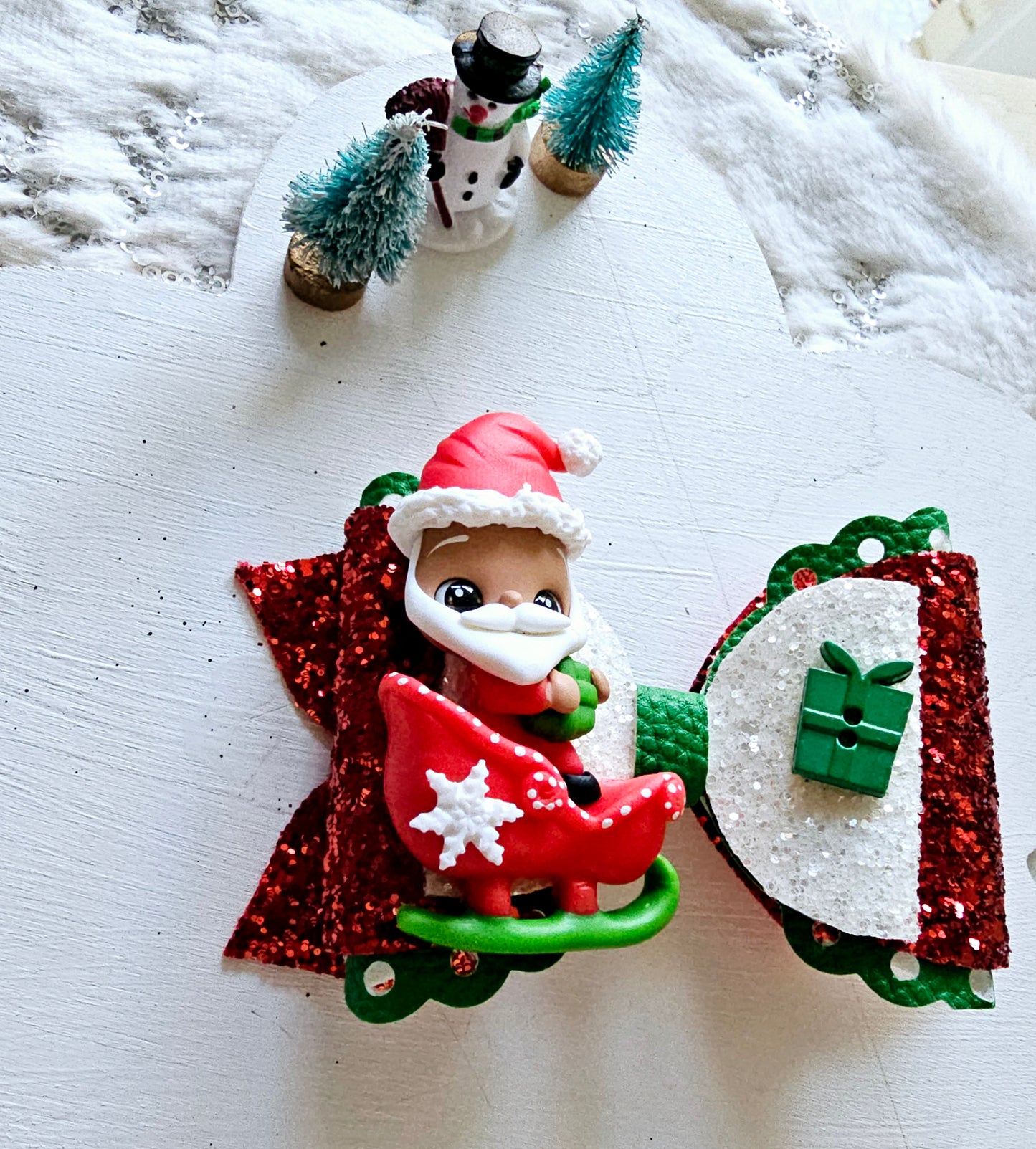 Santa is Coming Hair Bows | LovelyExpressionLLC