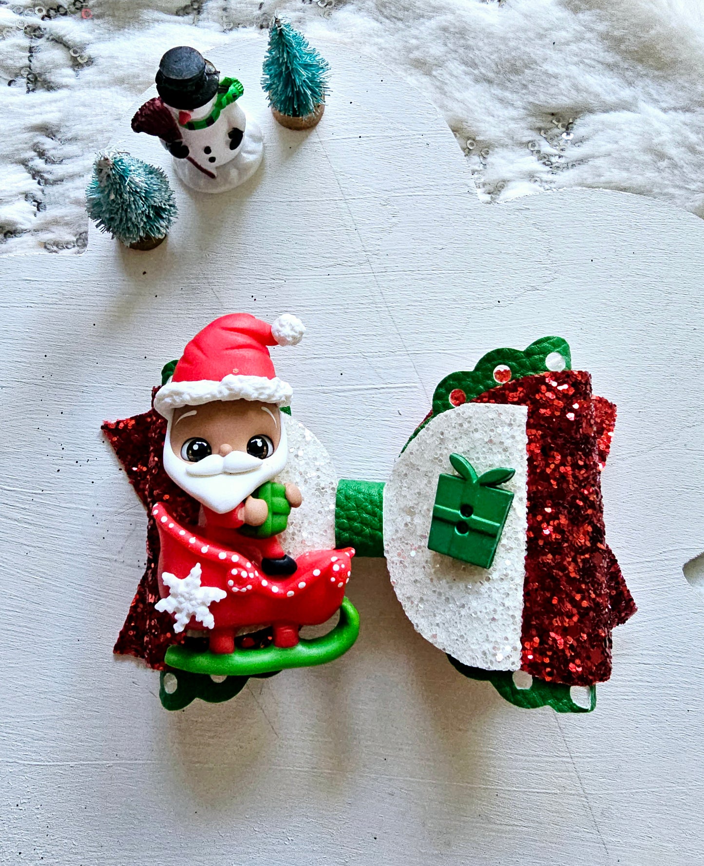 Santa is Coming Hair Bows | LovelyExpressionLLC