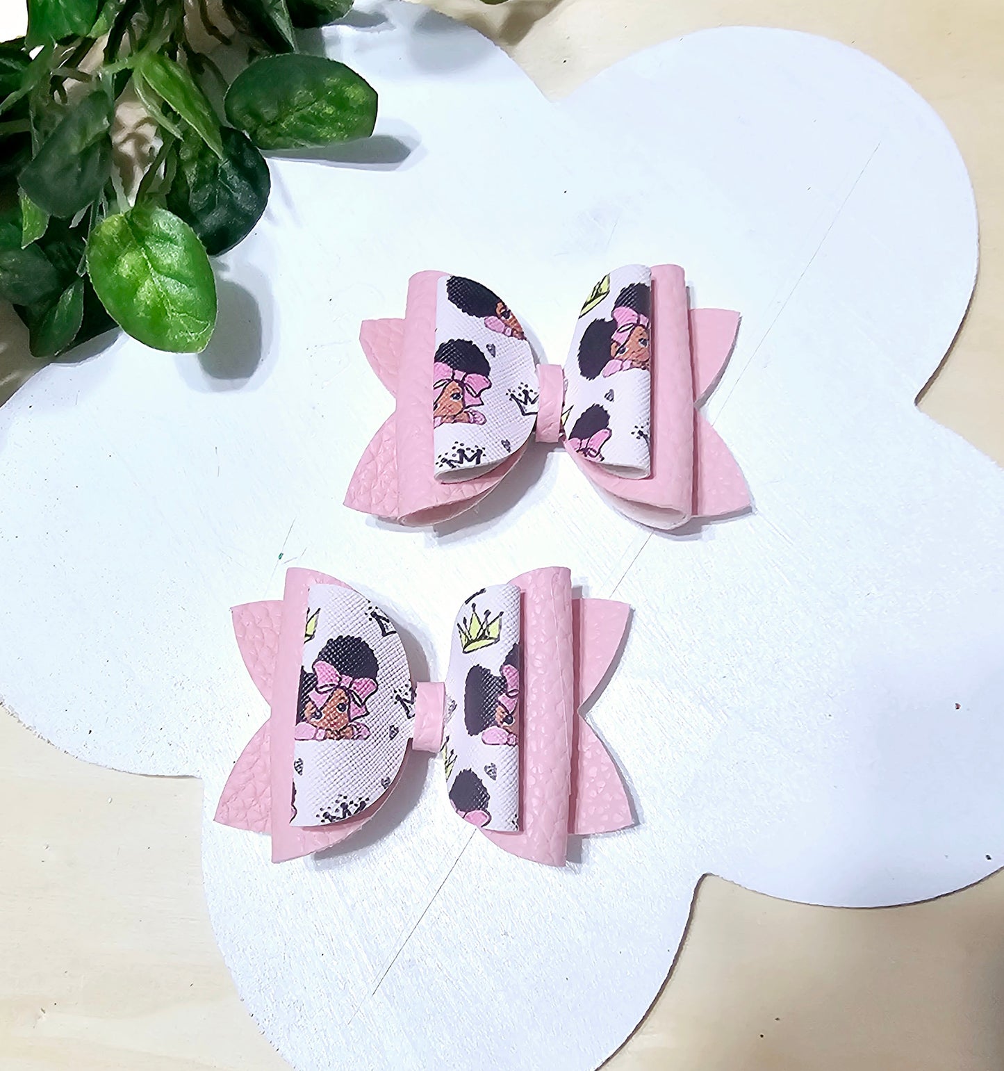 Pink Girlie Mini Bows (2 pack) | LovelyExpressionLLC