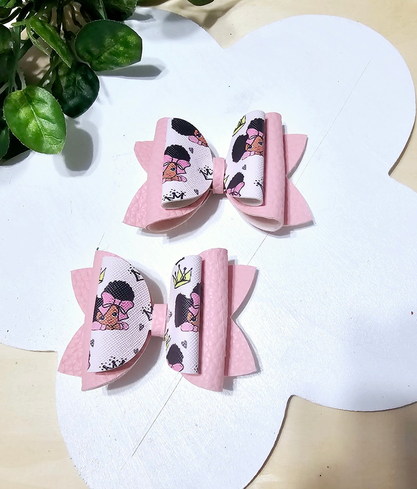 Pink Girlie Mini Bows (2 pack) | LovelyExpressionLLC