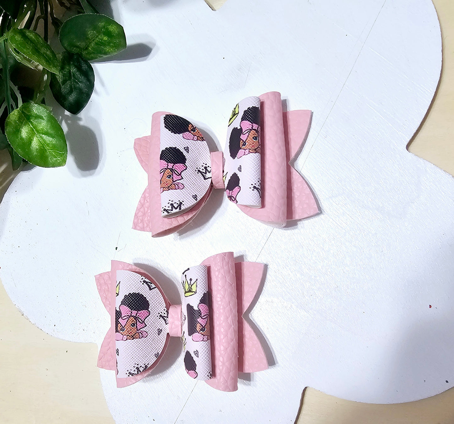 Pink Girlie Mini Bows (2 pack) | LovelyExpressionLLC