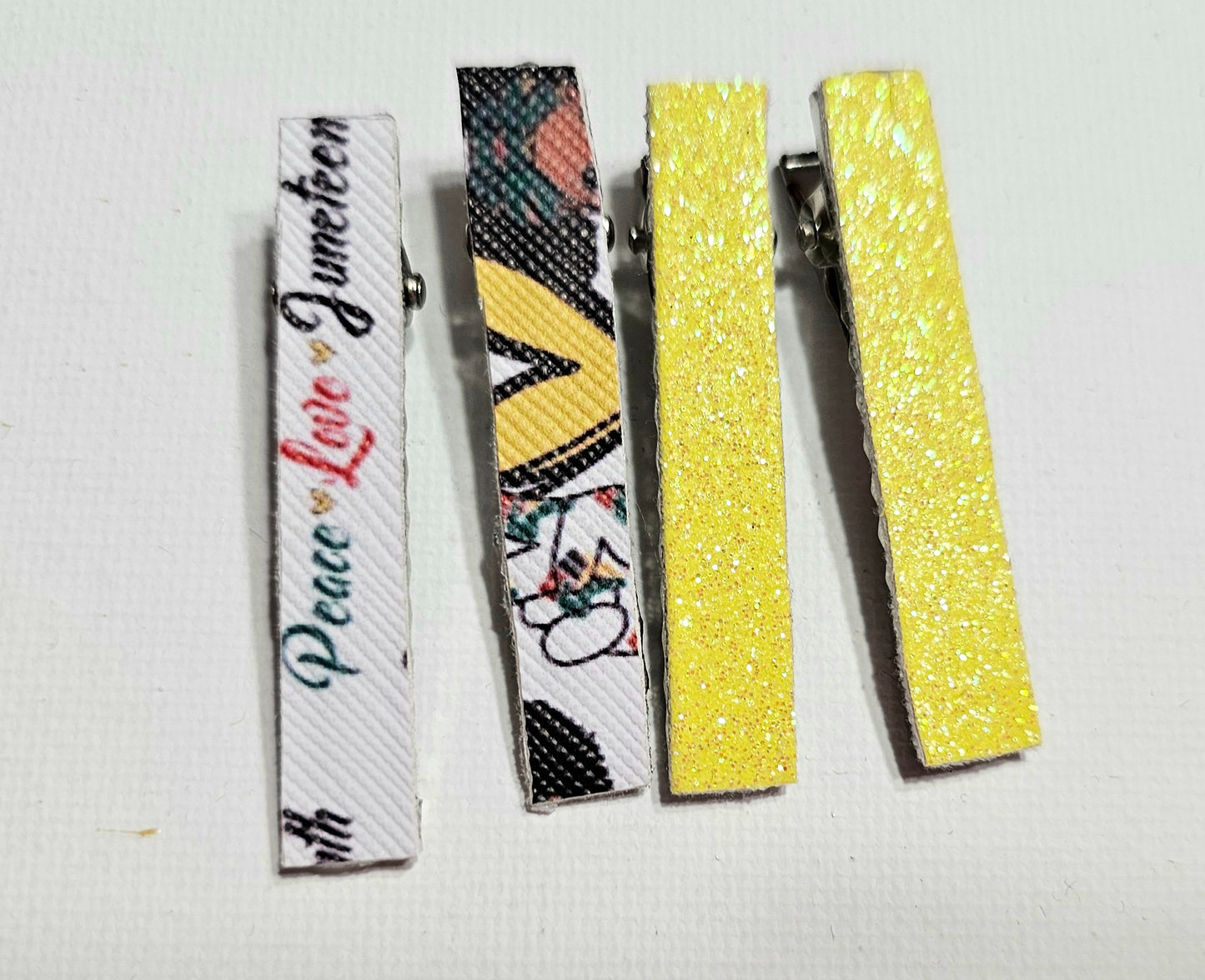 Peace, Love, and Juneteenth Purse Set (Yellow Glow in the Dark) | LovelyExpressionLLC