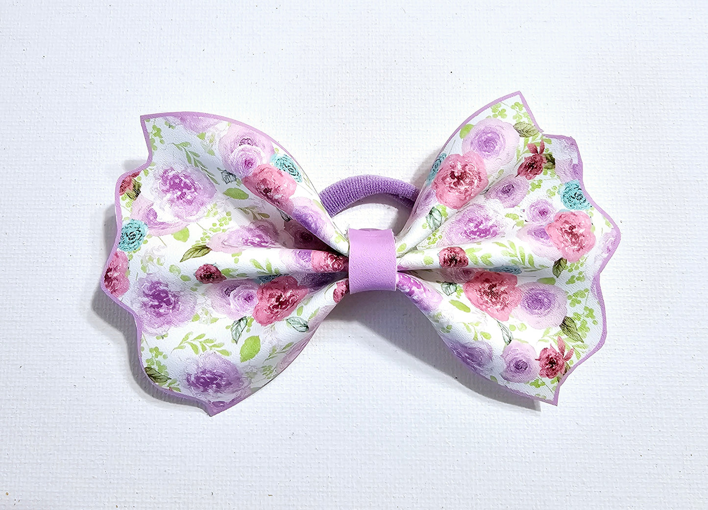 Floral Lavender Ponytail Holder | LovelyExpressionLLC