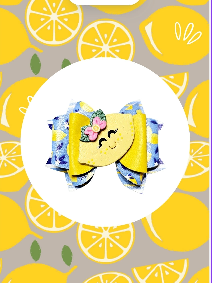 Easy Peasy Lemons Hair Bow | LovelyExpressionLLC