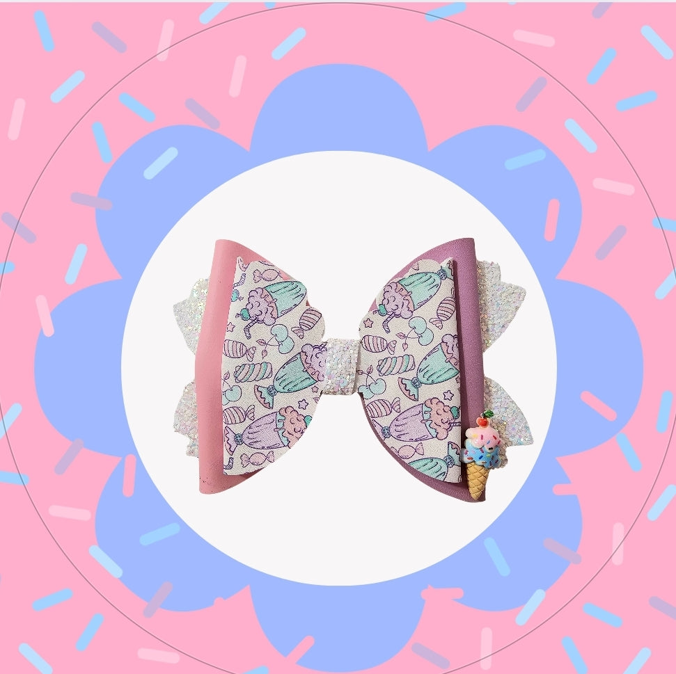 Sweet Milkshake Hair Bow | LovelyExpressionLLC