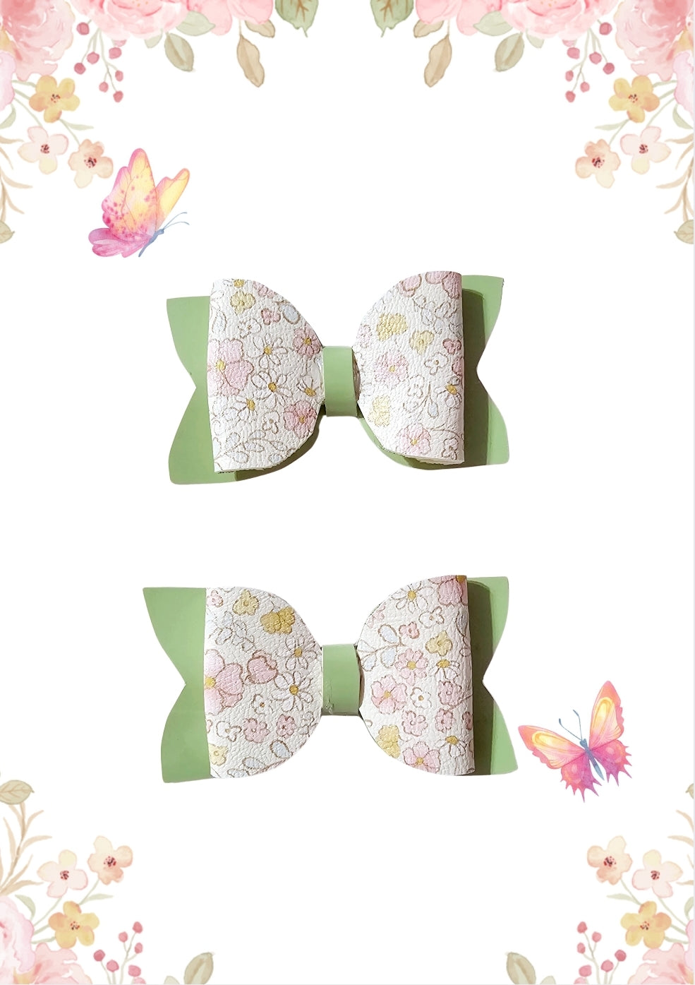 Floral Unicorn Hair Bows | LovelyExpressionLLC