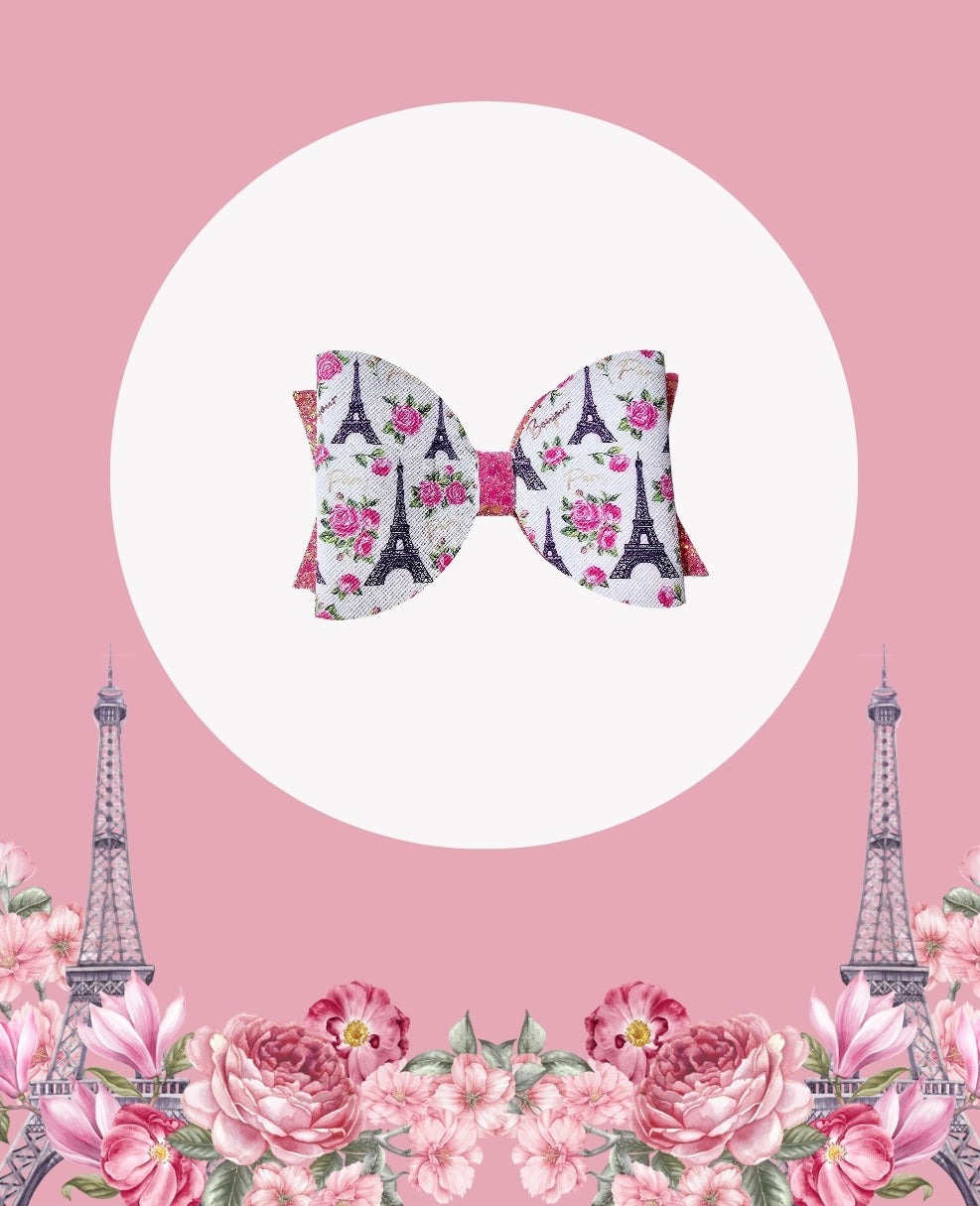 Flowers in Paris Hair Bow | LovelyExpressionLLC