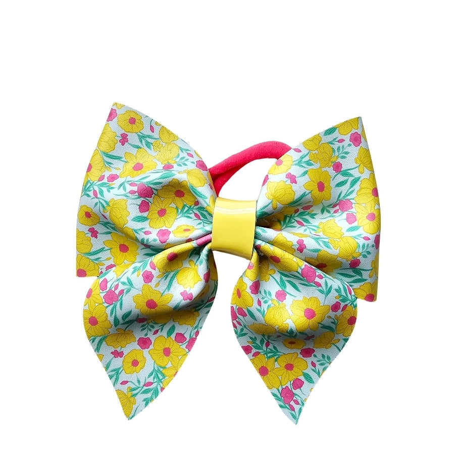 Yellow Blooms Hair Bows | LovelyExpressionLLC