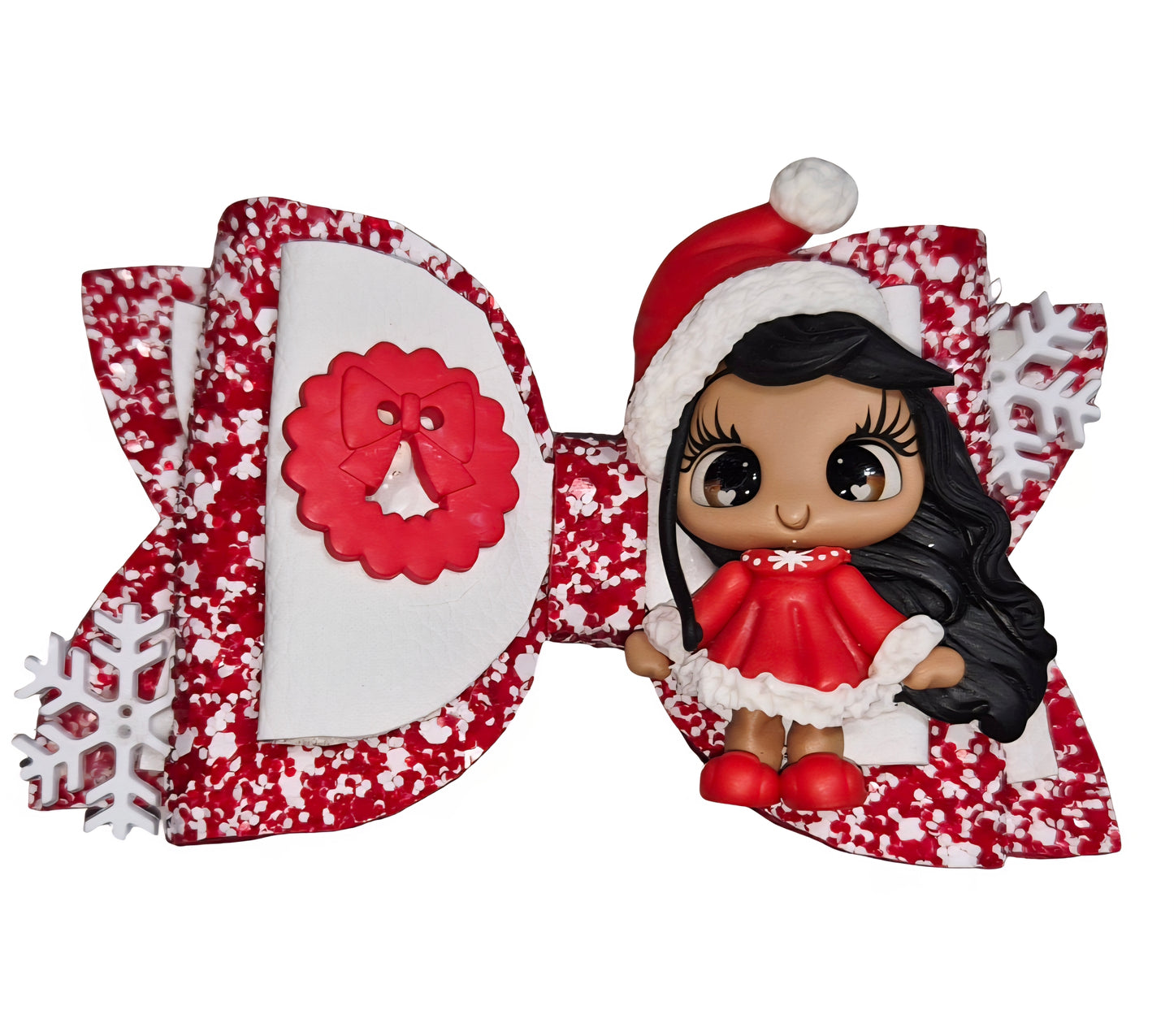 Santa Helper Hair Bow | LovelyExpressionLLC