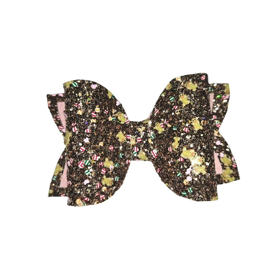 Gingerbread Men Hair Bow | LovelyExpressionLLC