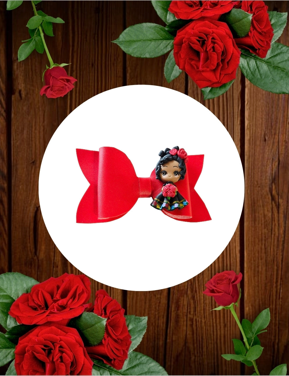 Rose Girl Hair Bow | LovelyExpressionLLC