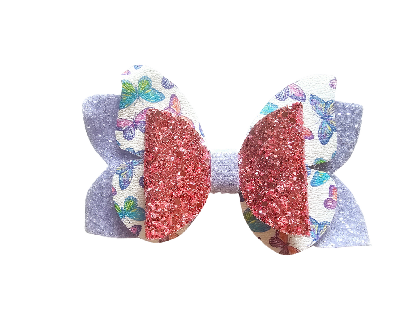 Glitter & Butterflies Hair Bow | Lovely Expression LLC