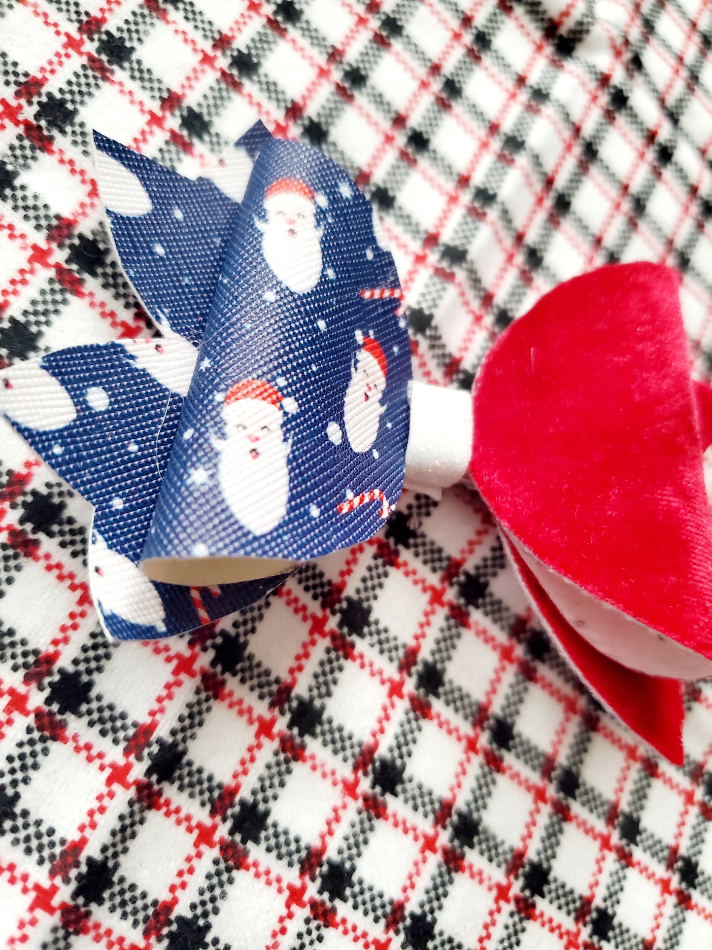 Snowman's and Velvet Bow | LovelyExpressionLLC