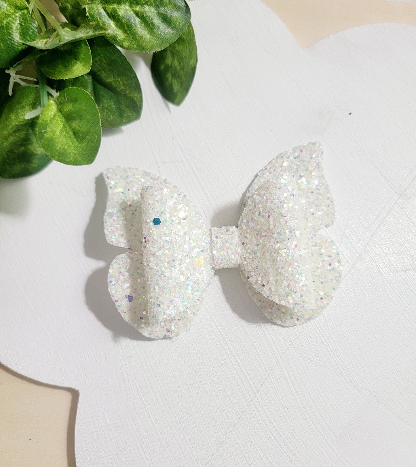 Glittery Butterflies Hair Bows (Glows in the Dark) | LovelyExpressionLLC