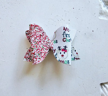 My First Christmas Hair Bows | LovelyExpressionLLC
