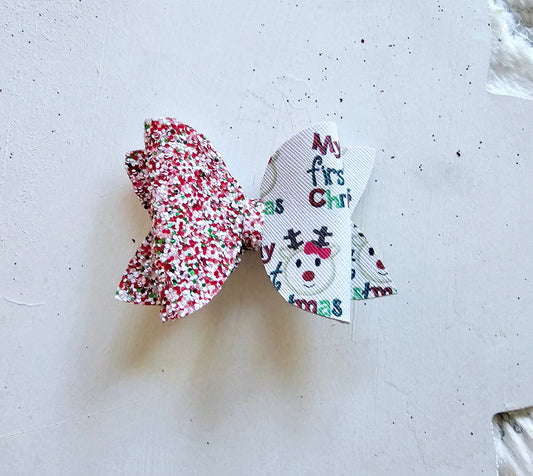 My First Christmas Hair Bows | LovelyExpressionLLC