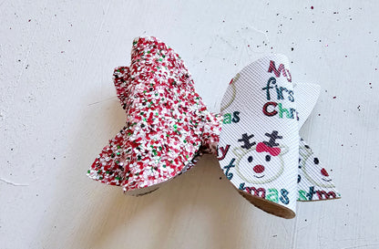 My First Christmas Hair Bows | LovelyExpressionLLC