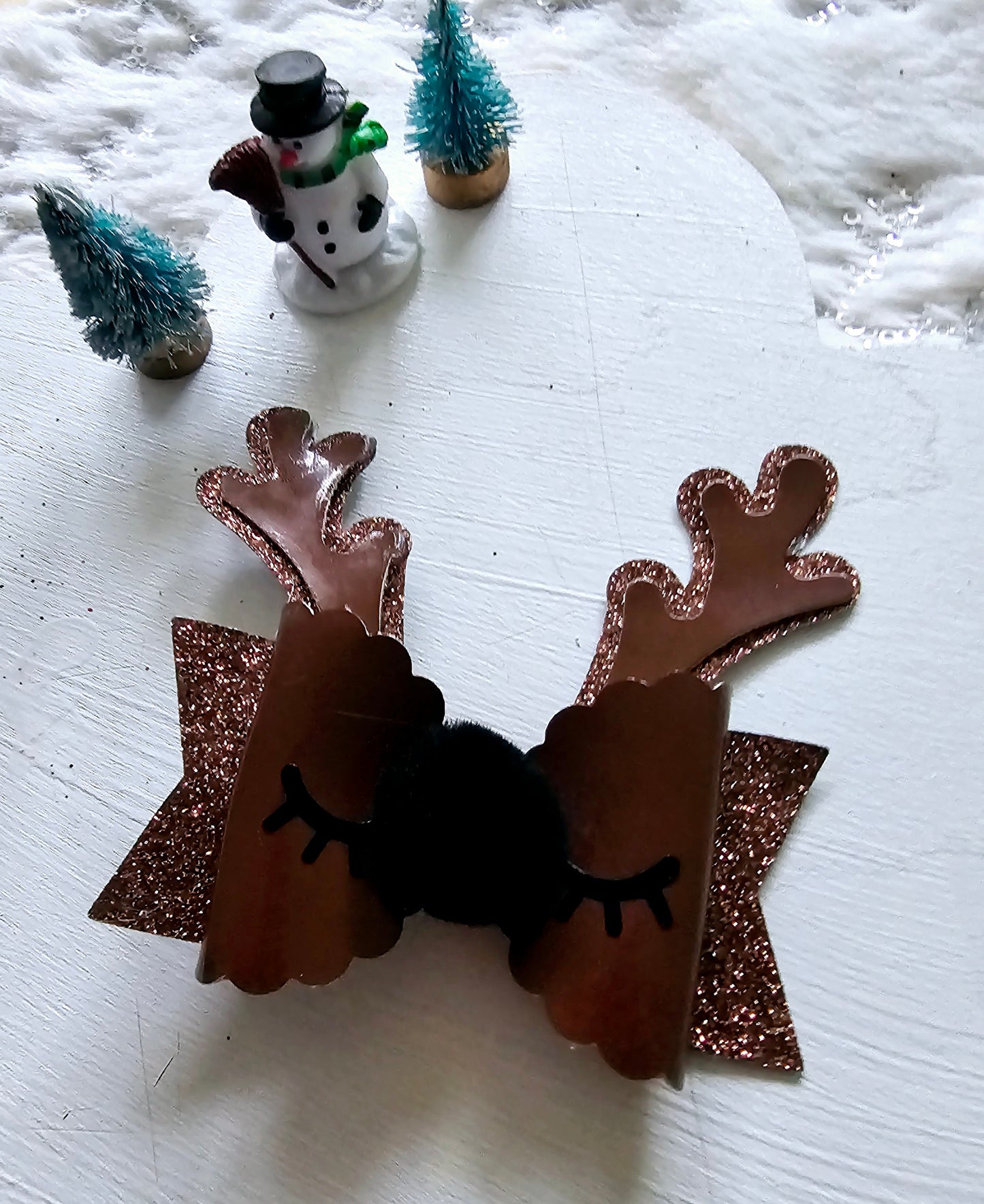 Reindeer Hair Bow | LovelyExpressionLLC