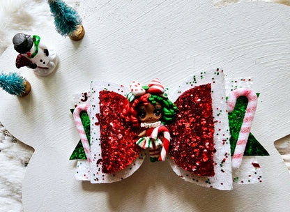 Peppermint Galore Hair Bow | LovelyExpressionLLC