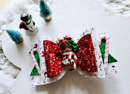 Peppermint Galore Hair Bow | LovelyExpressionLLC