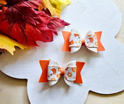 Pumpkin Spice Hair Bows | LovelyExpressionLLC