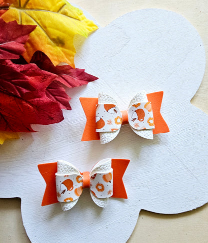 Pumpkin Spice Hair Bows | LovelyExpressionLLC