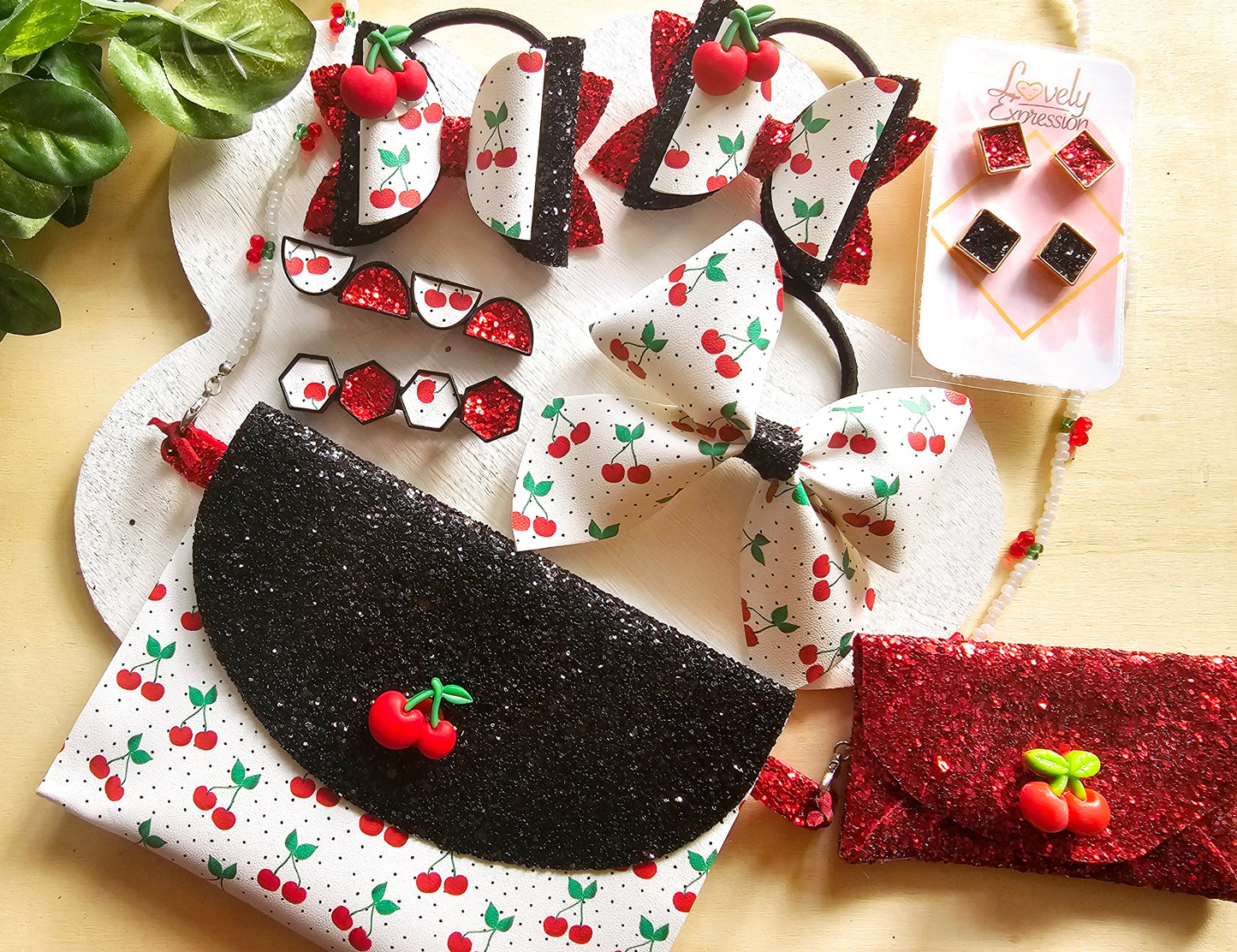 Ruby Cherry Purse Bundle | LovelyExpressionLLC