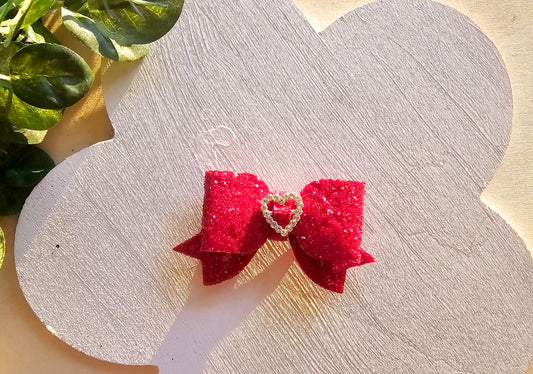 So Precious Valentines Day Bow | LovelyExpressionLLC