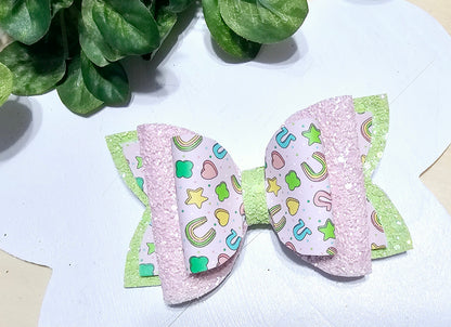 Lucky Marshmallows Hair Bows | LovelyExpressionLLC