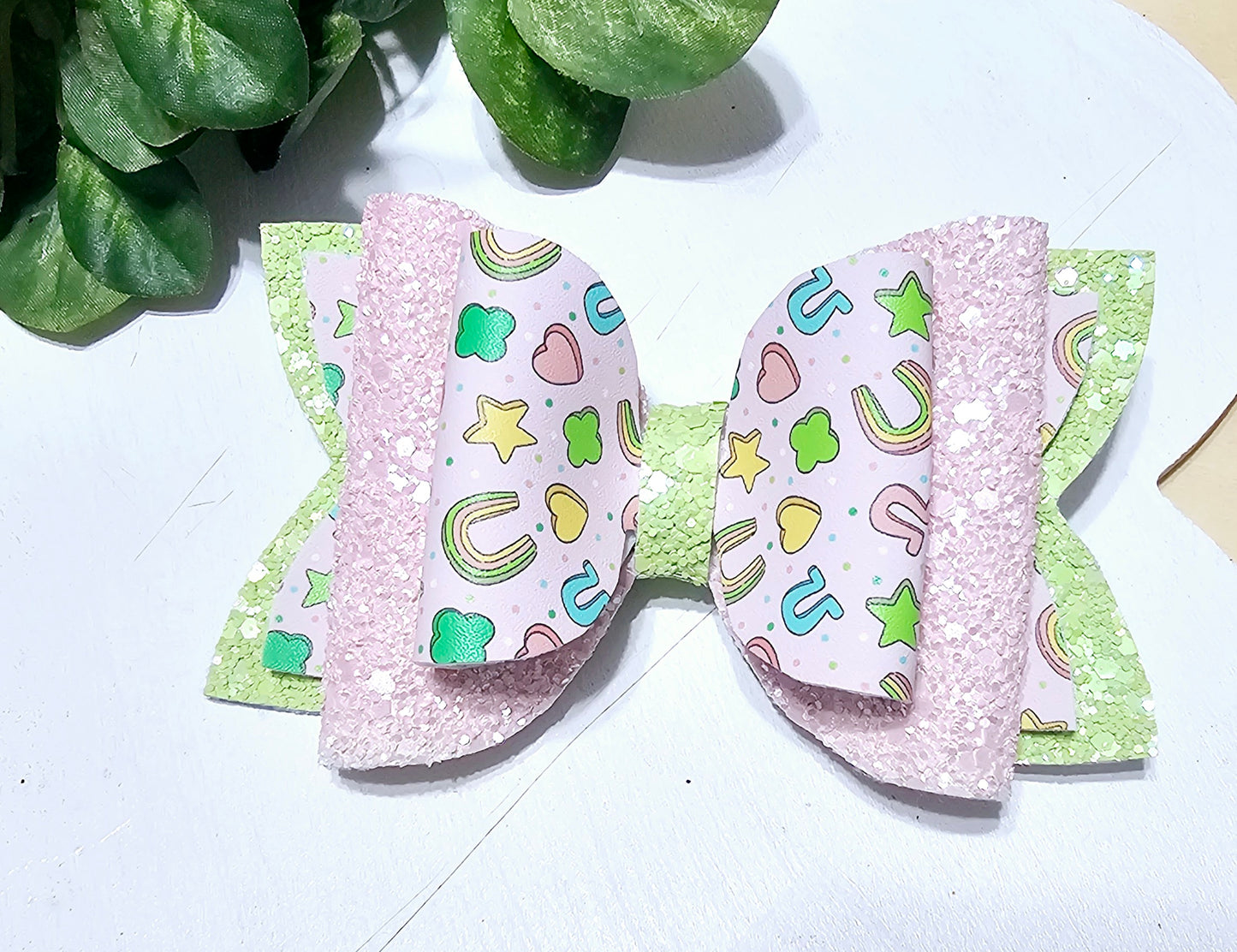 Lucky Marshmallows Hair Bows | LovelyExpressionLLC