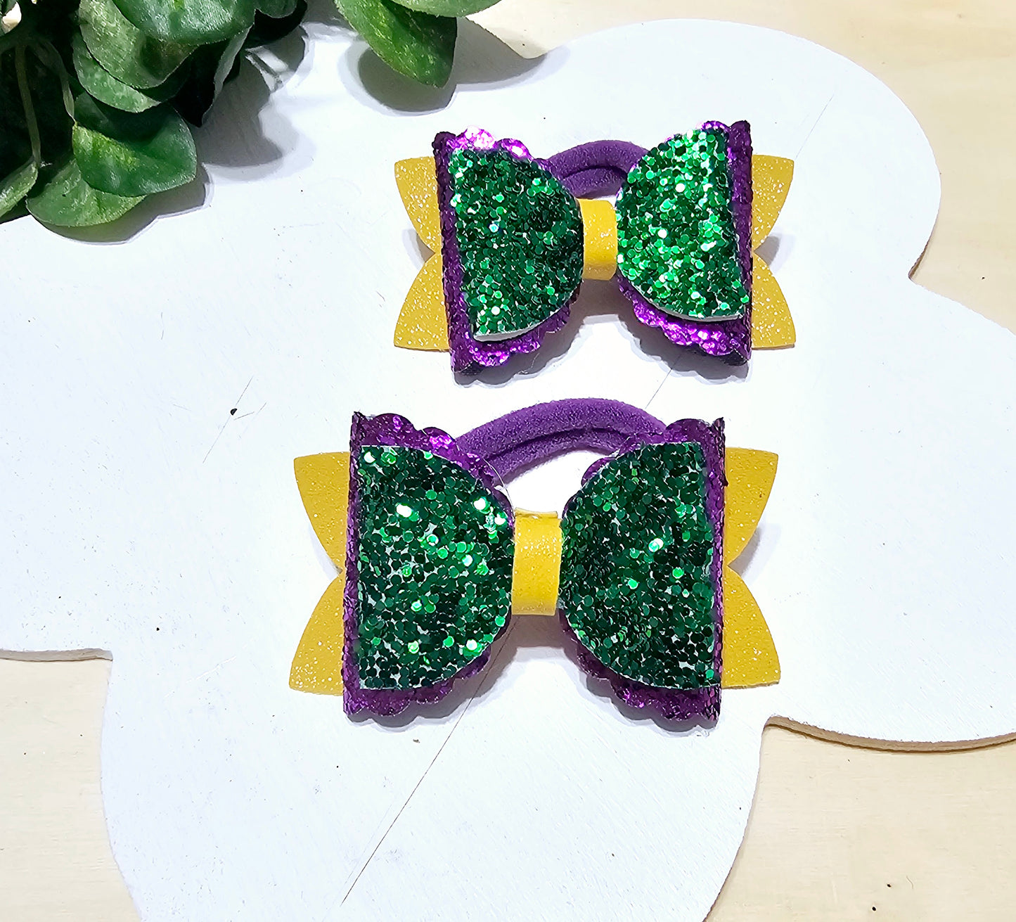 Mardi Gras Ponytail Holder (2pack) | LovelyExpressionLLC