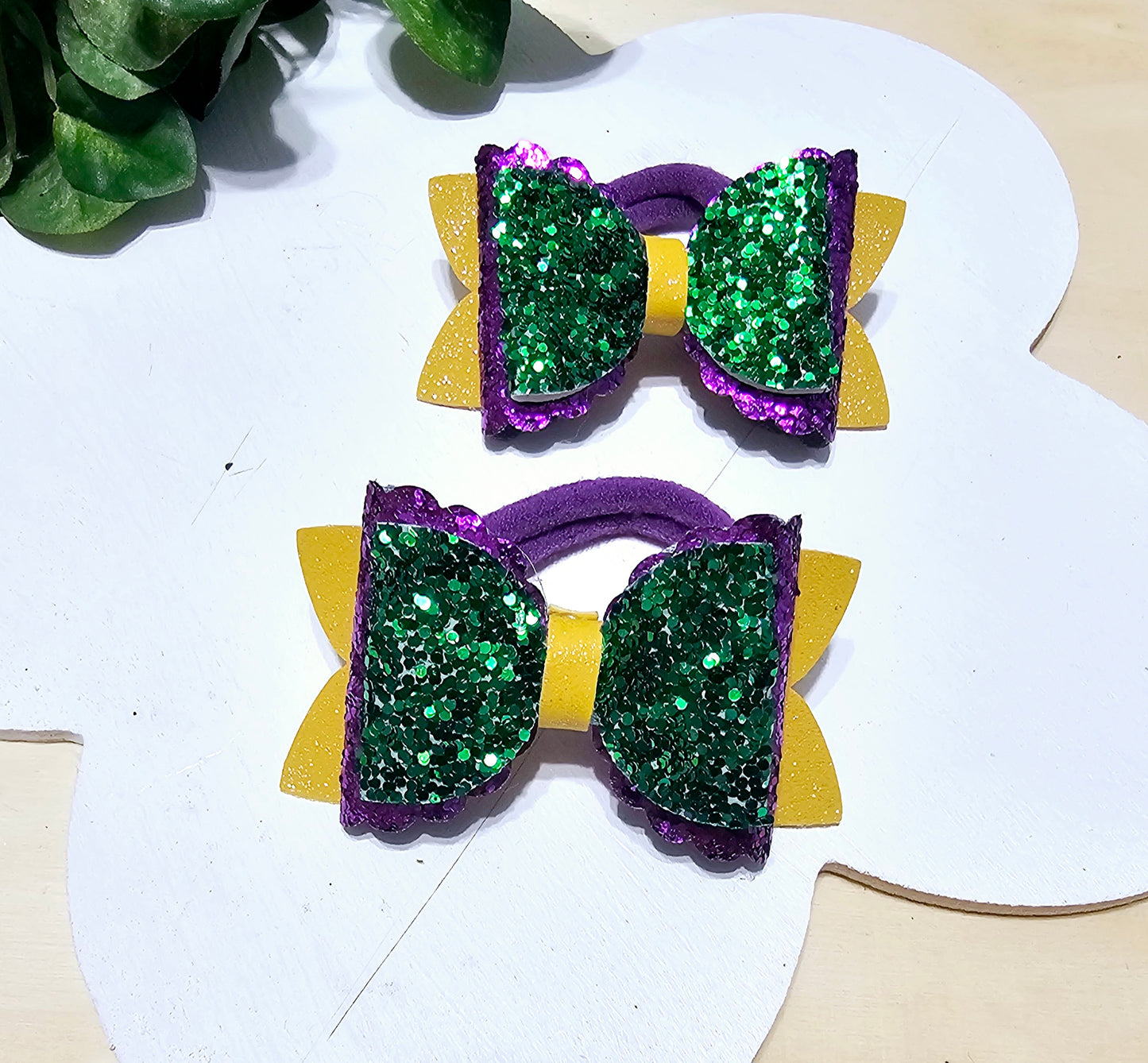 Mardi Gras Ponytail Holder (2pack) | LovelyExpressionLLC