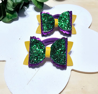 Mardi Gras Ponytail Holder (2pack) | LovelyExpressionLLC