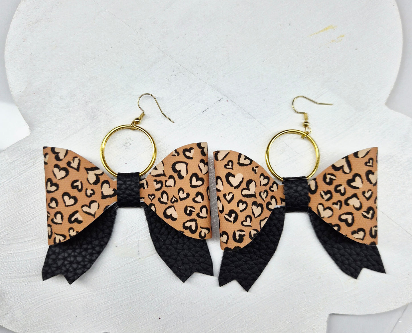 Patterned Bow Earrings