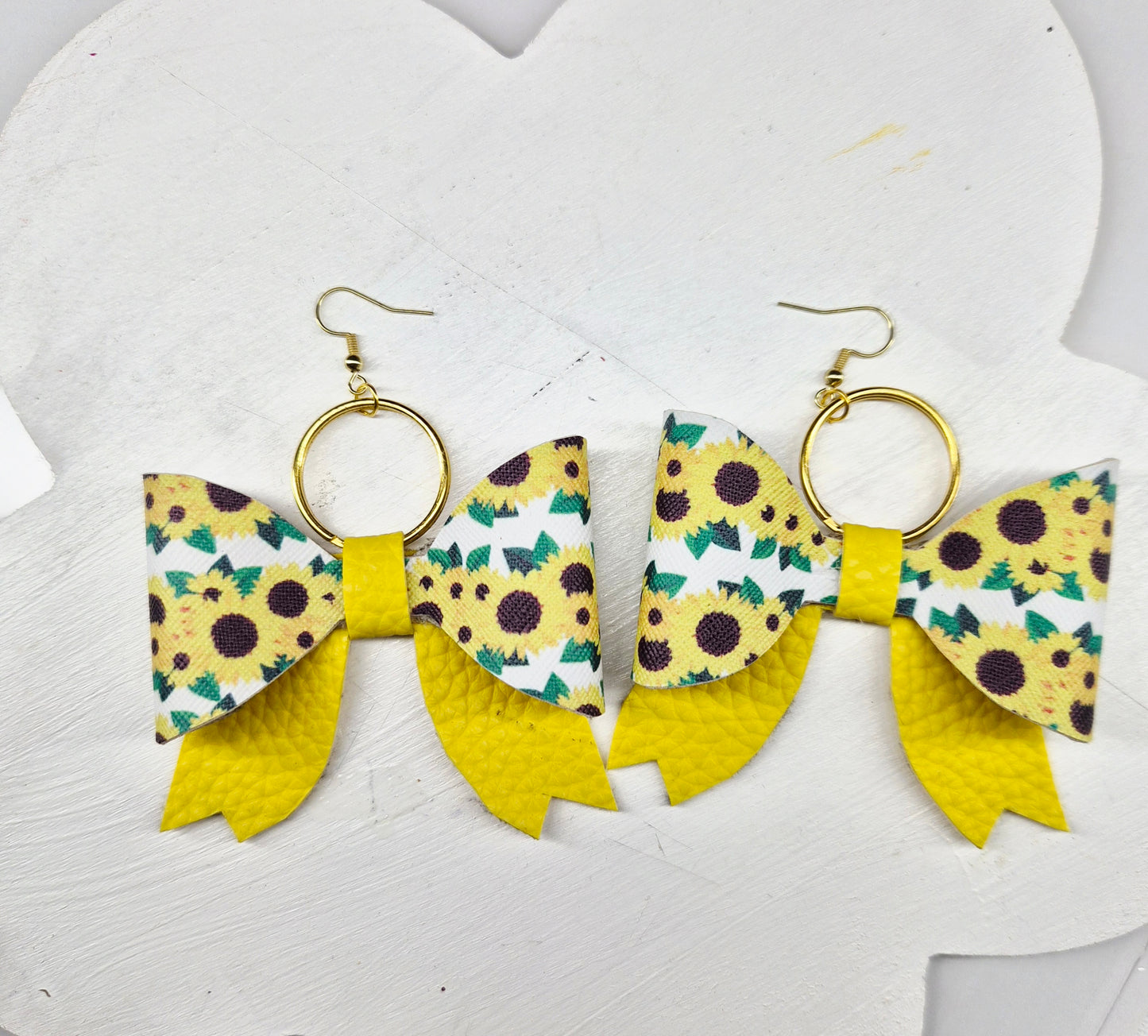 Patterned Bow Earrings
