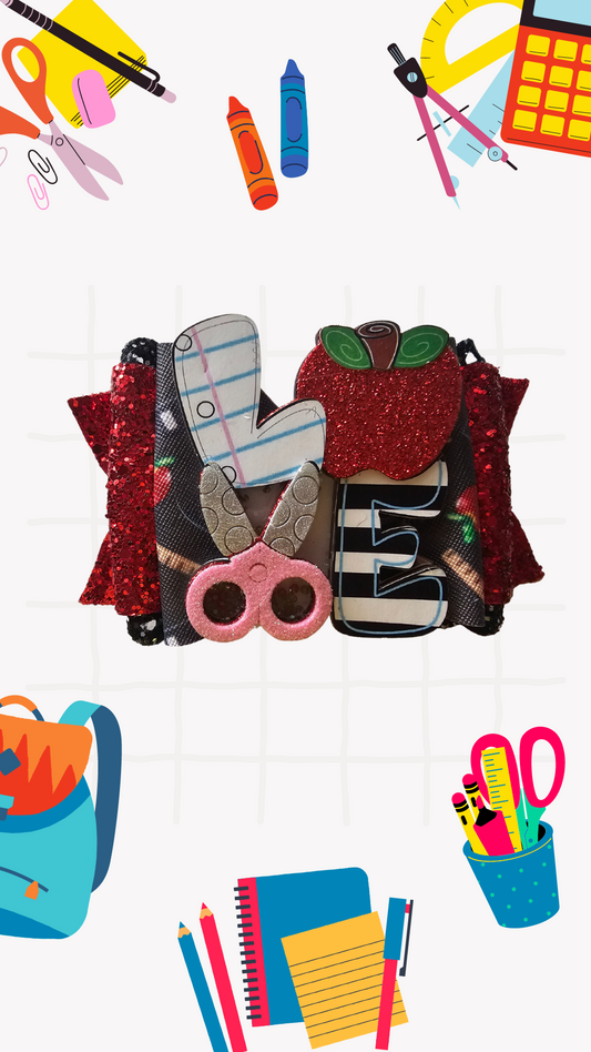 L.O.V.E School Hair Bows | Lovely Expression LLC