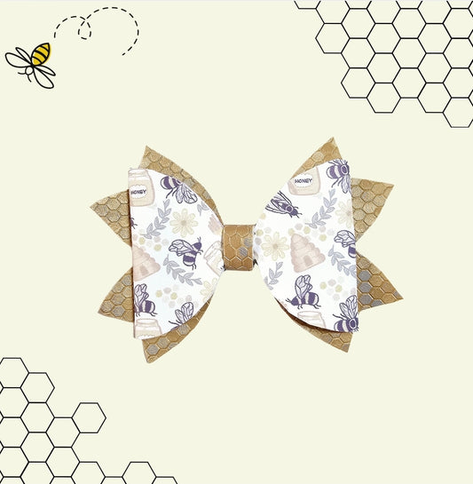 Honey Bees 🐝 Hair Bow | LovelyExpressionLLC