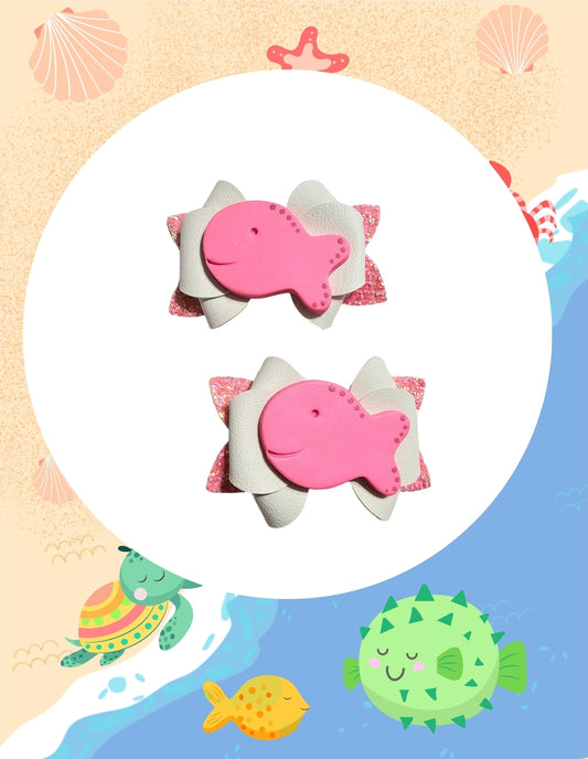 Mini Fishies Hair Bow | LovelyExpressionLLC