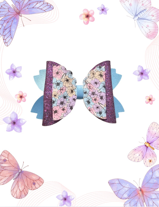 Charming Florals Hair Bow | LovelyExpressionLLC