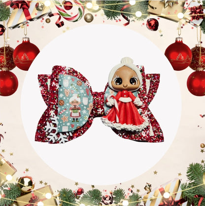 Granny Claus Hair Bow | LovelyExpressionLLC
