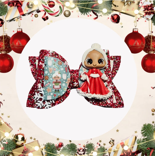 Granny Claus Hair Bow | LovelyExpressionLLC