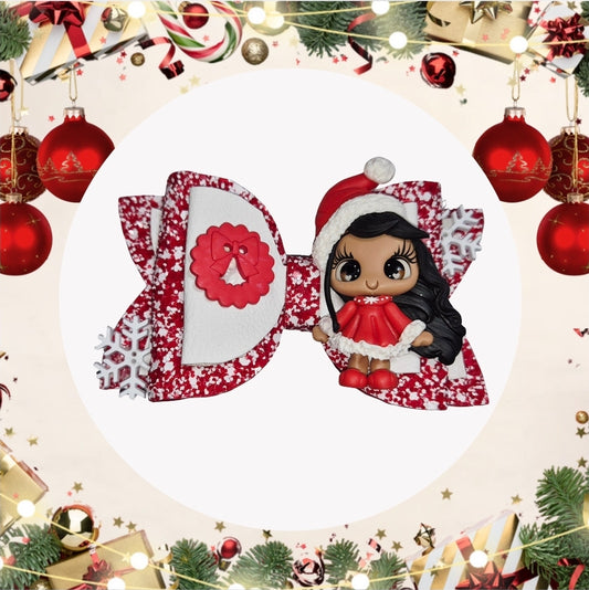 Santa Helper Hair Bow | LovelyExpressionLLC