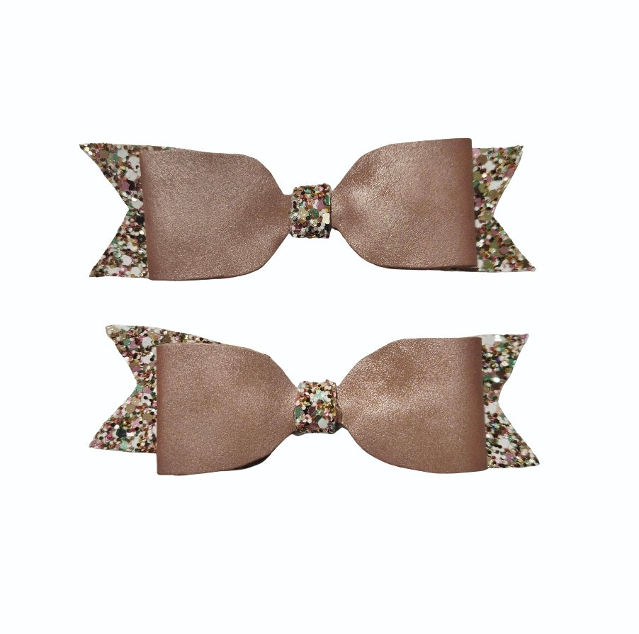Rose Gold Hair Bows | LovelyExpressionLLC