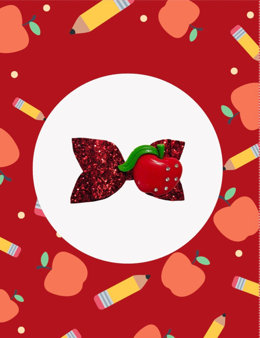 Sweet Apple Hair Bow | LovelyExpressionLLC