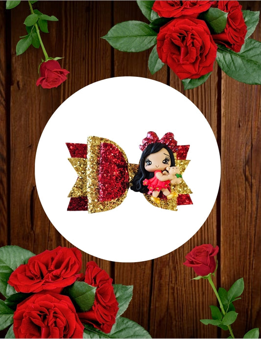 Red Girlie Hair Bow | LovelyExpressionLLC