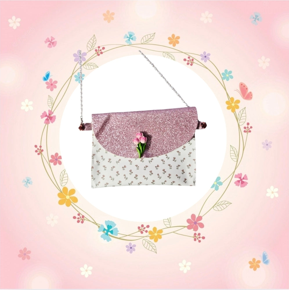 Pink Flower Purse Set | LovelyExpressionLLC
