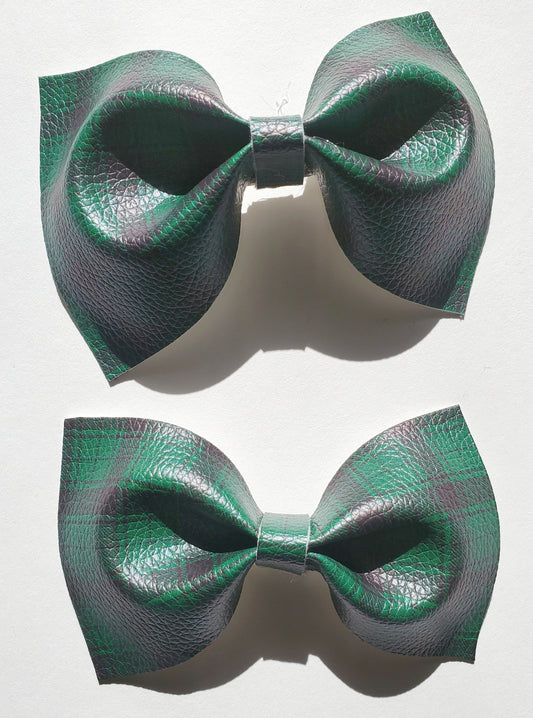 Green and Black Bow-Ties