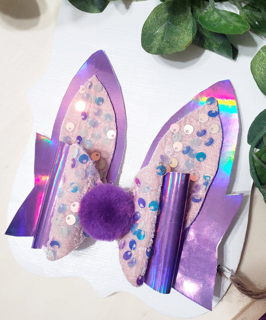 Purple Bunny Ears 🐇 Bow | LovelyExpressionLLC