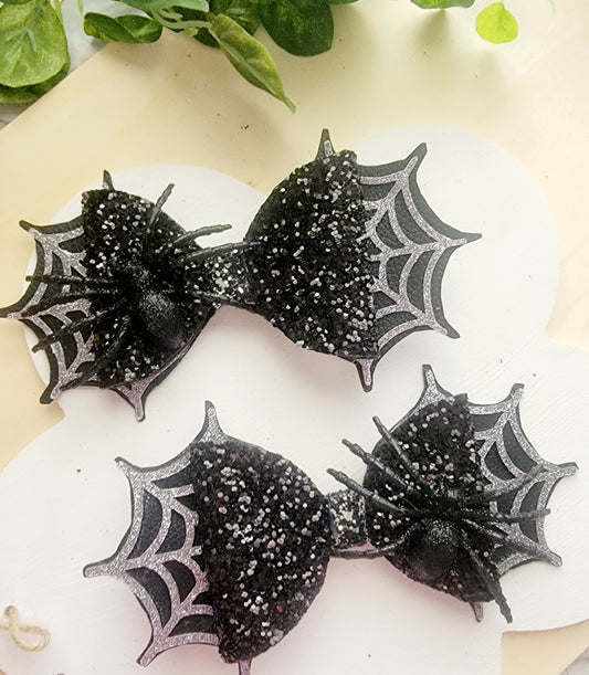 Spiders & Webs Bow | LovelyExpressionLLC