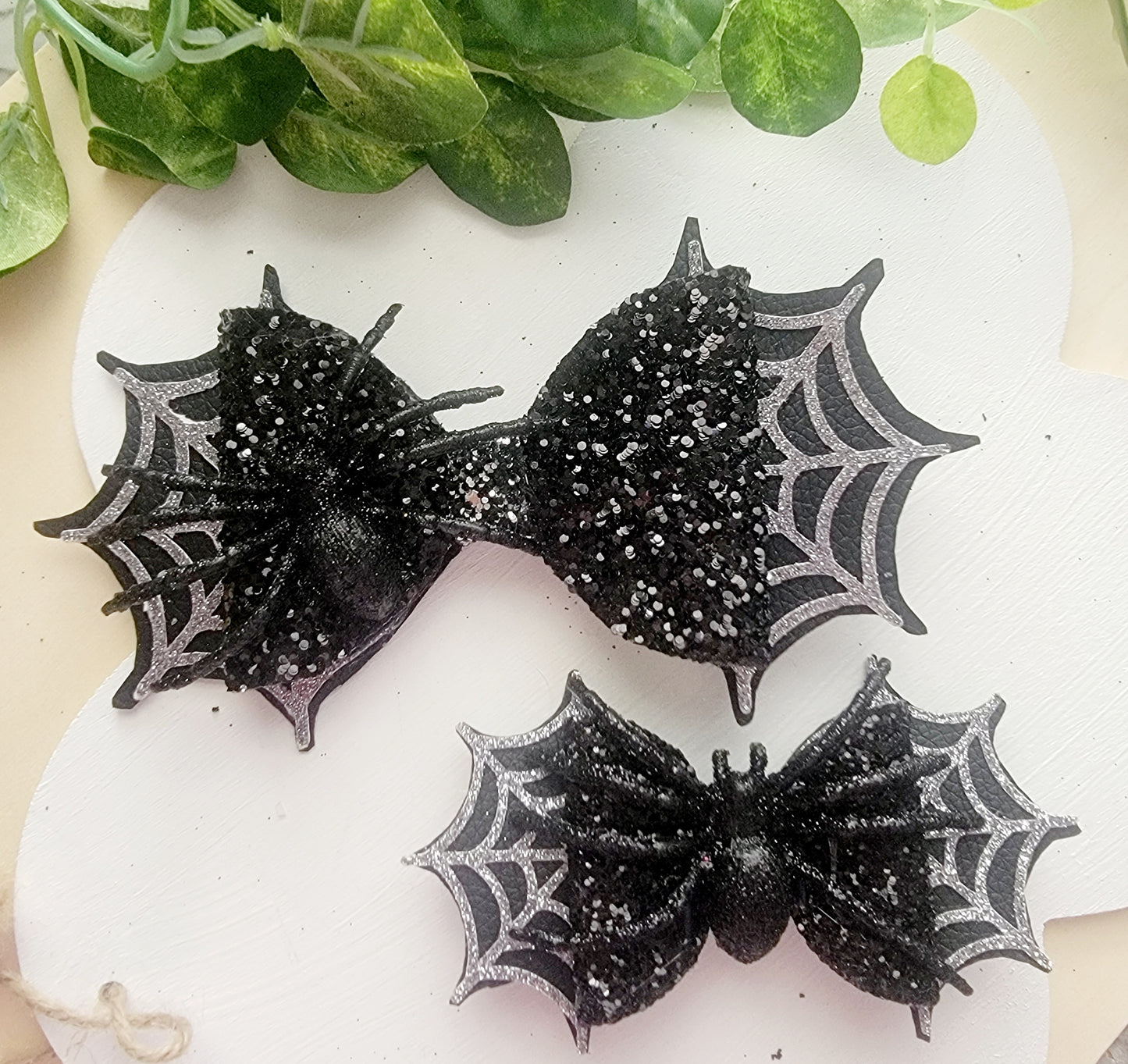 Spiders & Webs Bow | LovelyExpressionLLC
